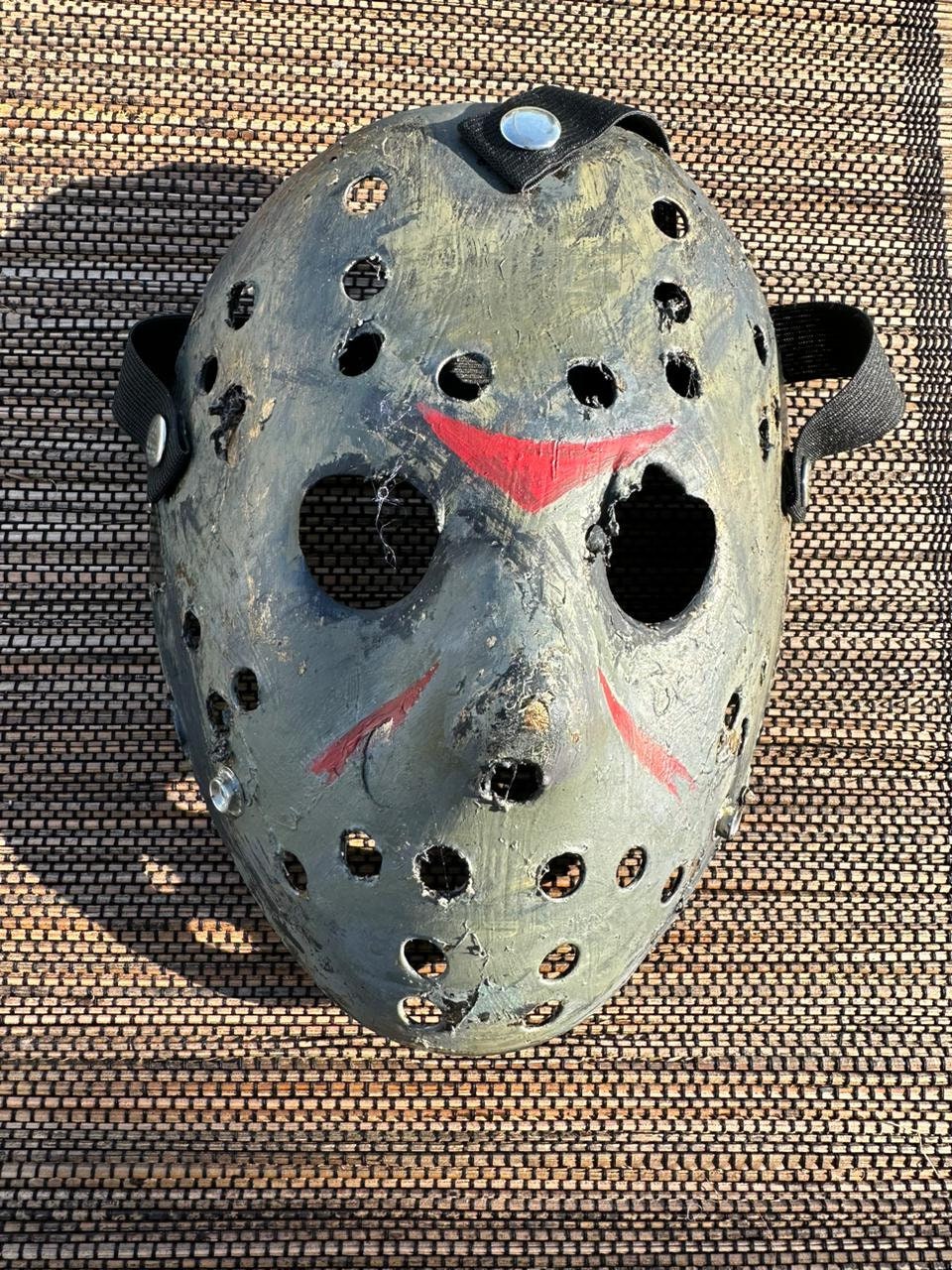 Halloween Mask, Jason, Michael Myers, Friday the Thirteenth, Grey Triple Layered Face Mask, Wearable Face Mask, Hockey Mask